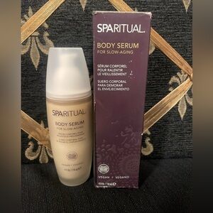 SPARITUAL body serum for slow aging new in box 4 oz.